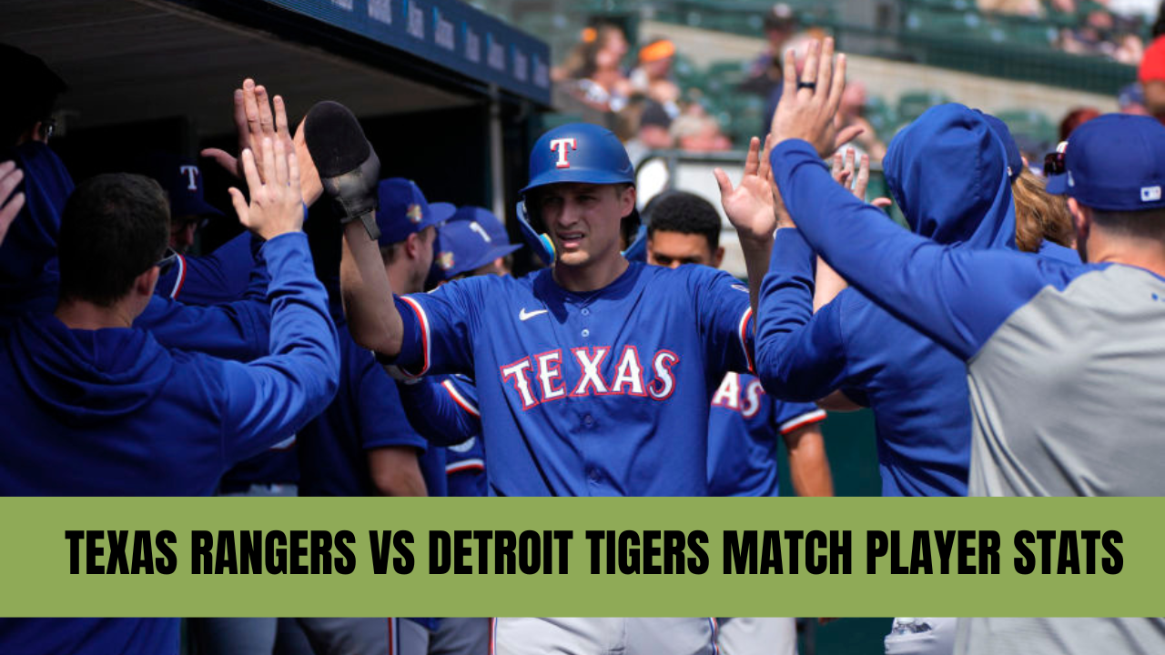 texas rangers vs detroit tigers match player stats