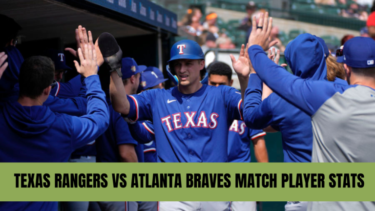 texas rangers vs atlanta braves match player stats