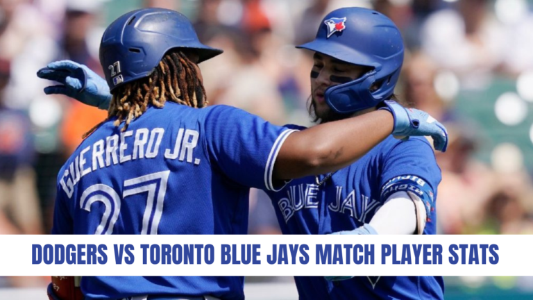 dodgers vs toronto blue jays match player stats