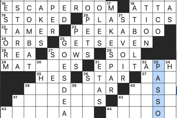 foul tempers crossword clue